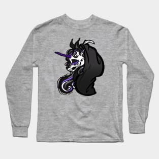 Grim Reaper Unicorn Long Sleeve T-Shirt